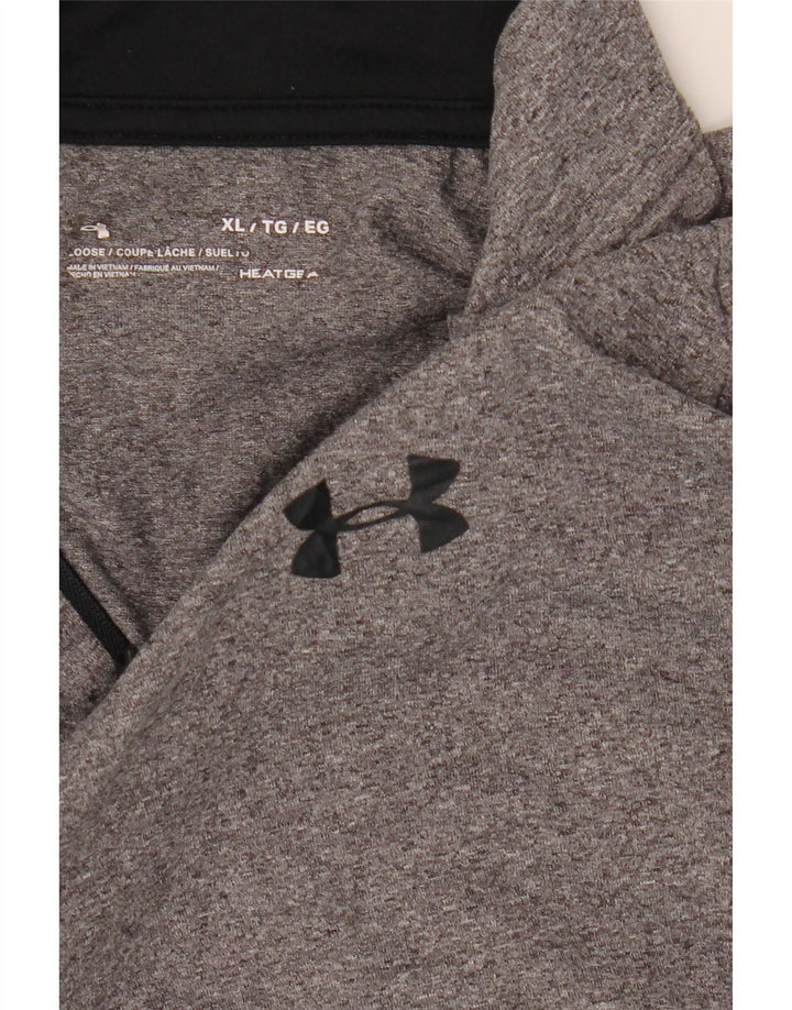 Męski dres Under Armour Heat Gear z zamkiem błyskawicznym i bluzą XL, szary