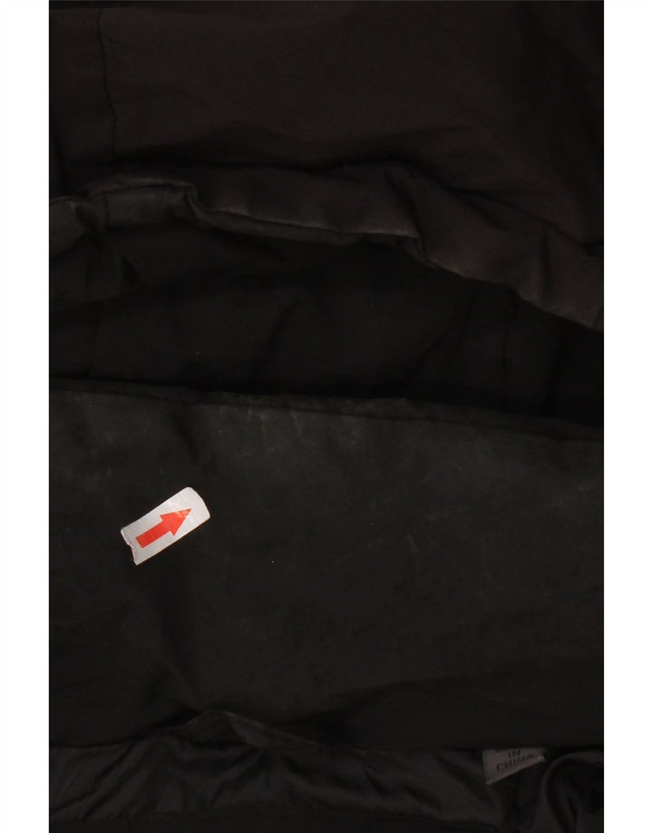 Męska ocieplana kurtka z kapturem Superdry UK 40, duża, czarna, poliestrowa