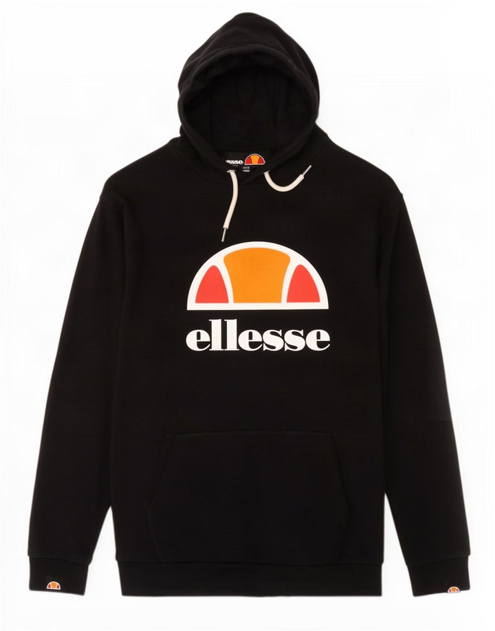 Męski sweter z kapturem Ellesse, mały, czarny, bawełniany