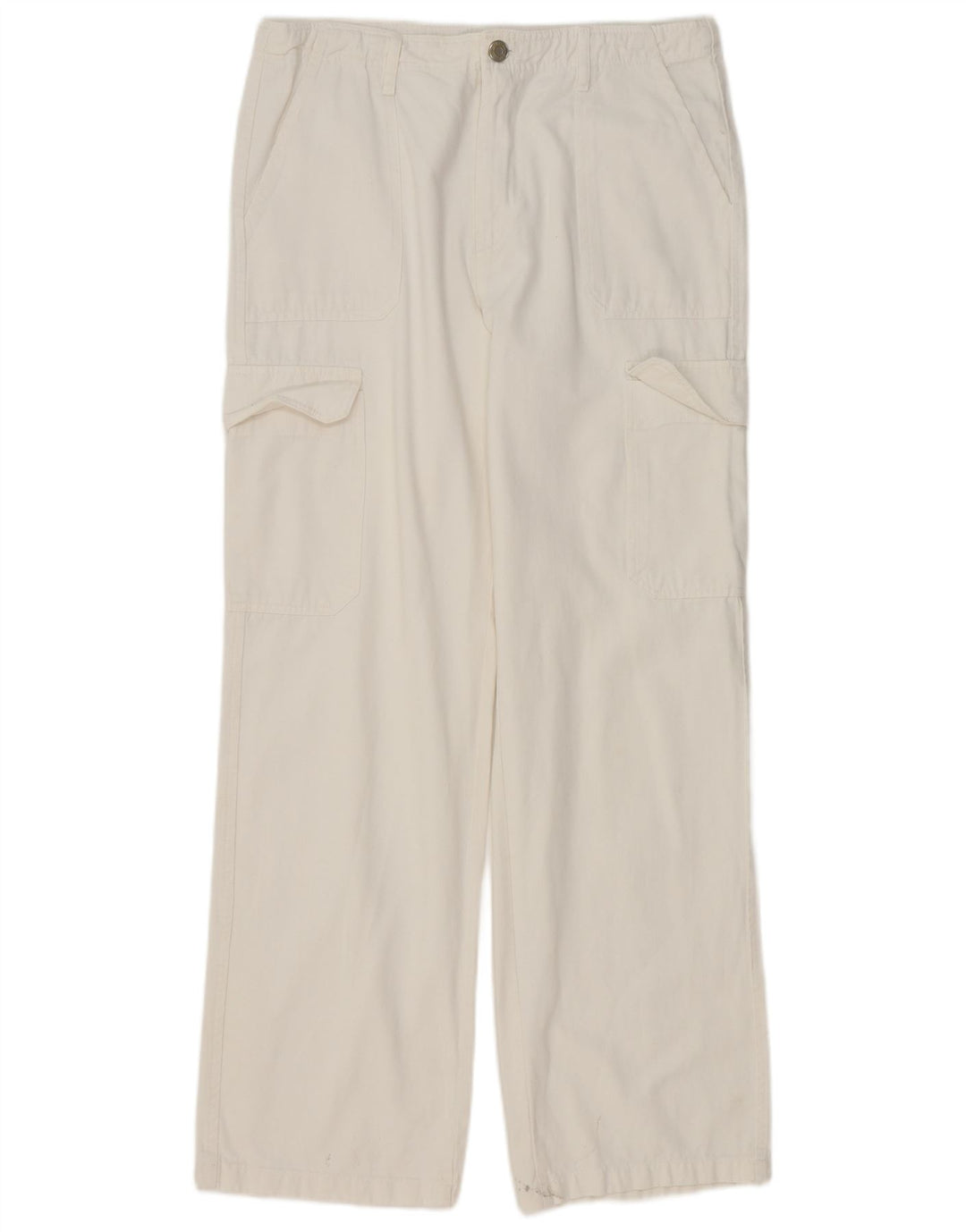 Spodnie damskie Zara Straight Cargo EU 42 Large W32 L32 White