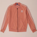 Damska kurtka dresowa Adidas z grafiką, UK 8, mała, różowa, poliester