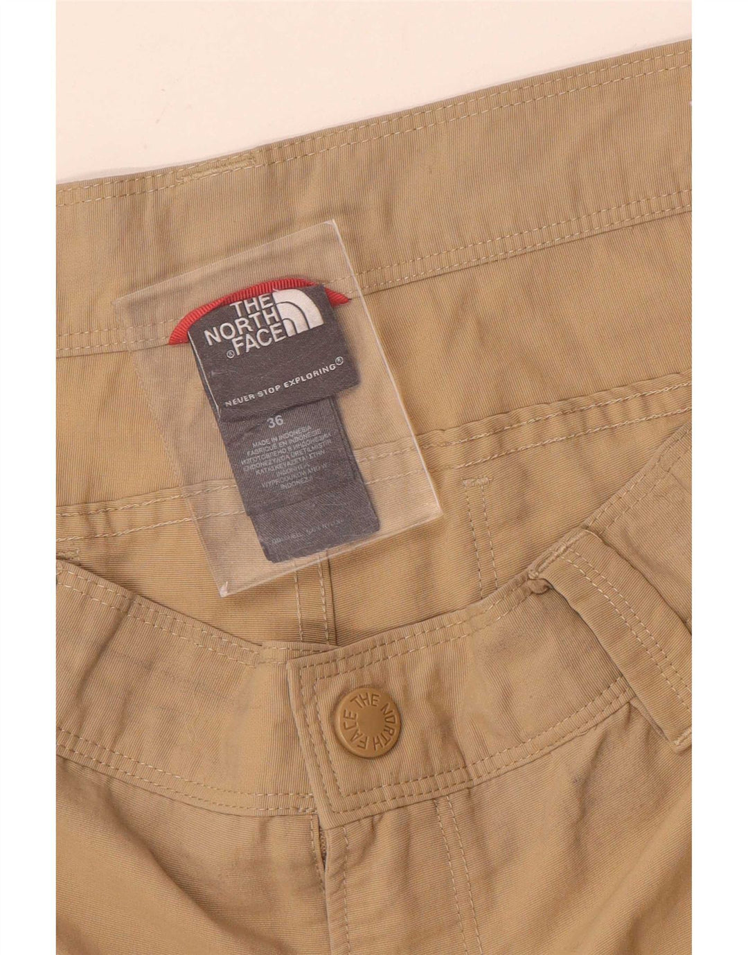 Męskie spodenki cargo The North Face W36, duże, beżowe, nylonowe