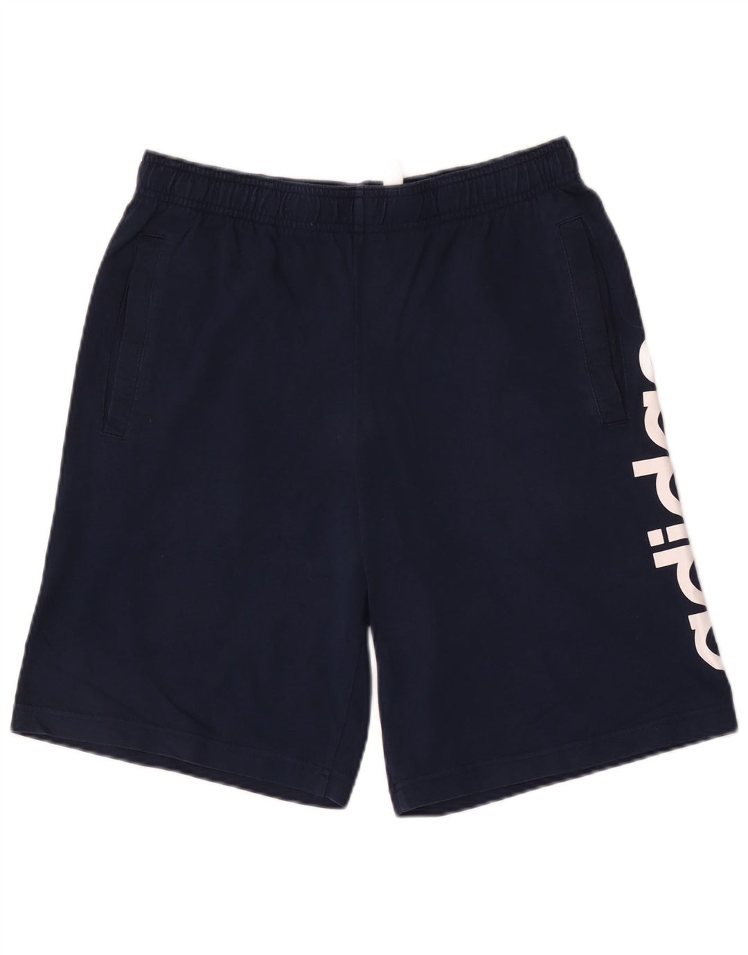 Męskie spodenki sportowe Adidas Graphic, średnie, granatowe, bawełniane