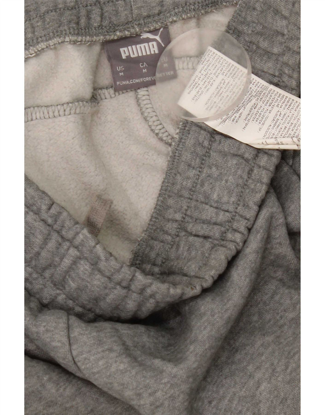Męskie spodnie dresowe Puma Joggers, średnioszare, bawełniane