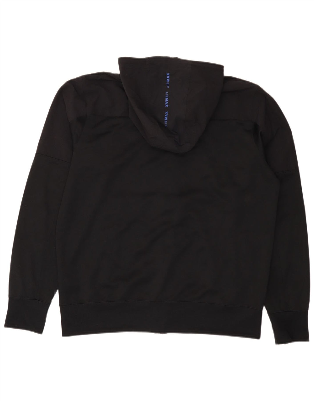 Męski sweter z kapturem i zamkiem błyskawicznym Nike, duży czarny poliester