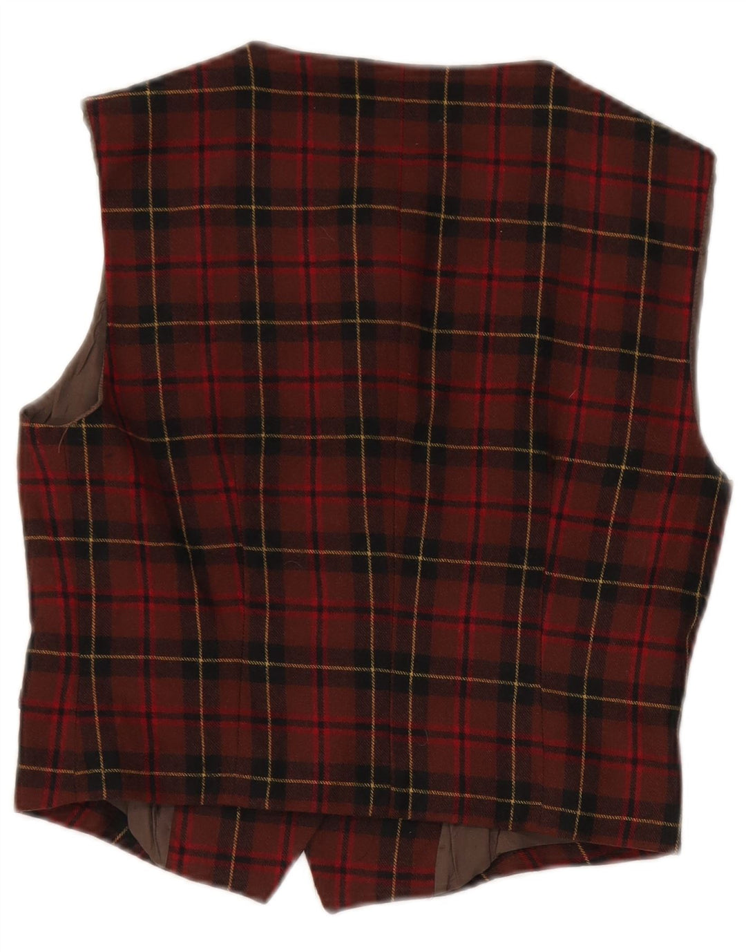 Dwuczęściowy zestaw damski w stylu vintage IT 42/44 Medium W26 L28 Wełna w czerwoną kratę