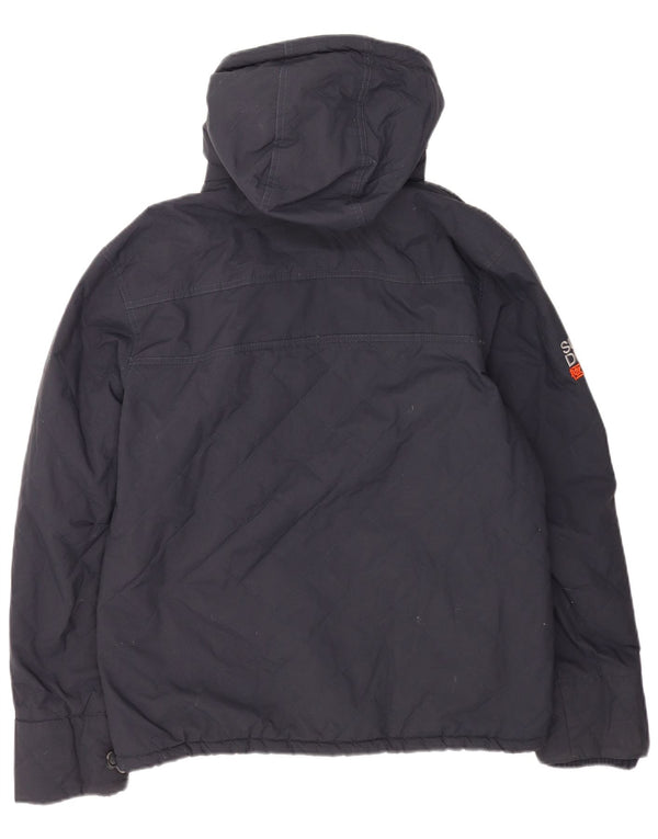 Męska kurtka wiatrówka z kapturem Superdry Windcheater UK 42 XL granatowa