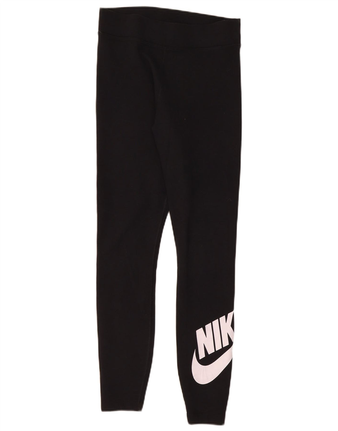 Damskie legginsy Nike Graphic UK 12, średnie czarne, bawełniane
