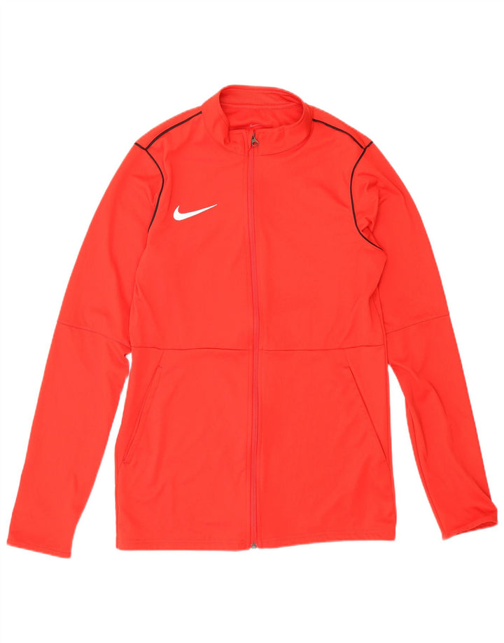 Damska kurtka dresowa Nike Dri Fit UK 10, mała, czerwona, poliestrowa