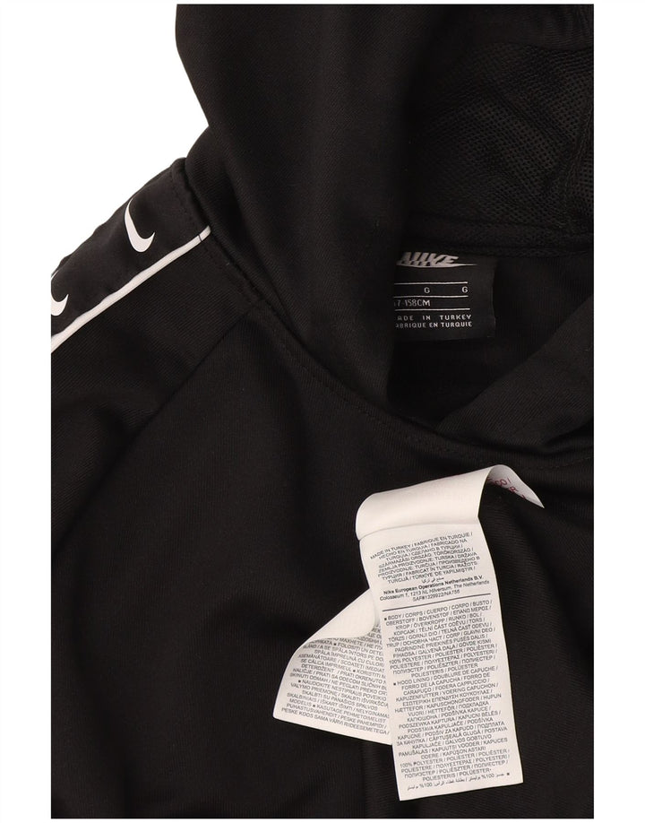 Chłopięcy sweter z kapturem Nike z grafiką, rozmiar 12-13 lat, duży, czarny, poliester