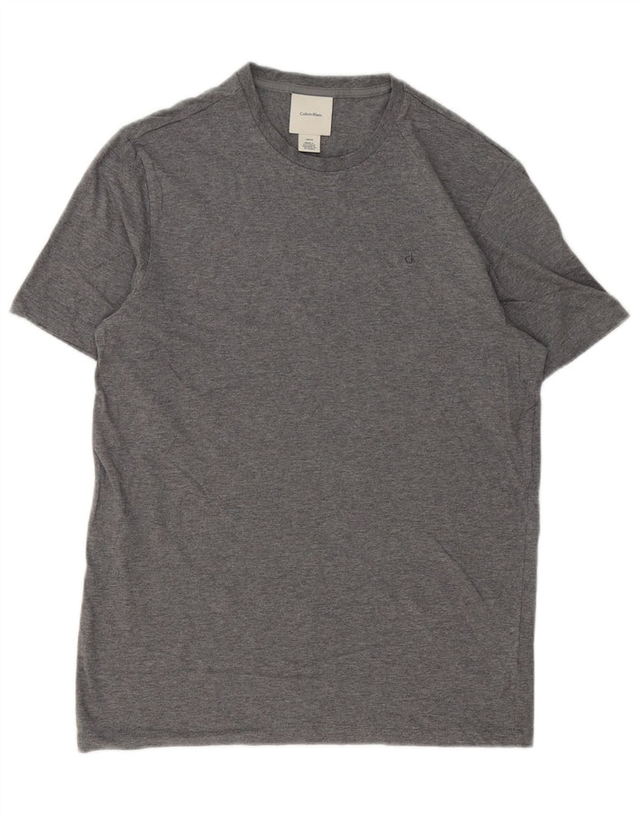 T-shirt męski Calvin Klein, mały, szary, bawełniany