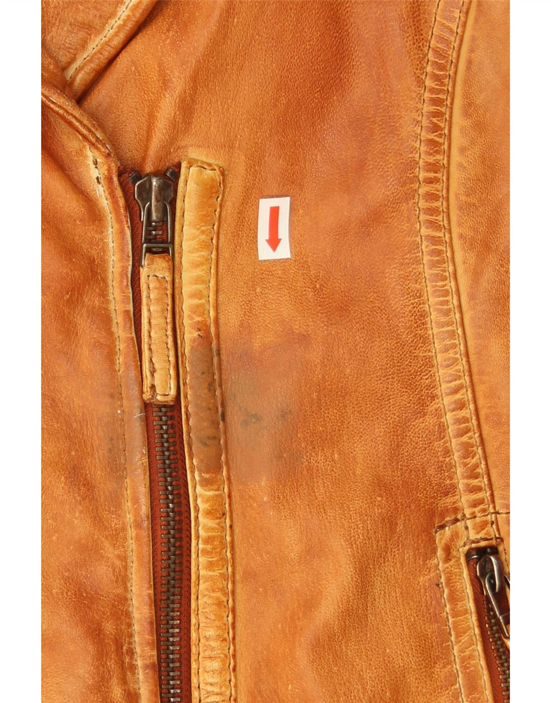 Damska skórzana kurtka motocyklowa Gipsy UK 14, średnia brązowa skóra