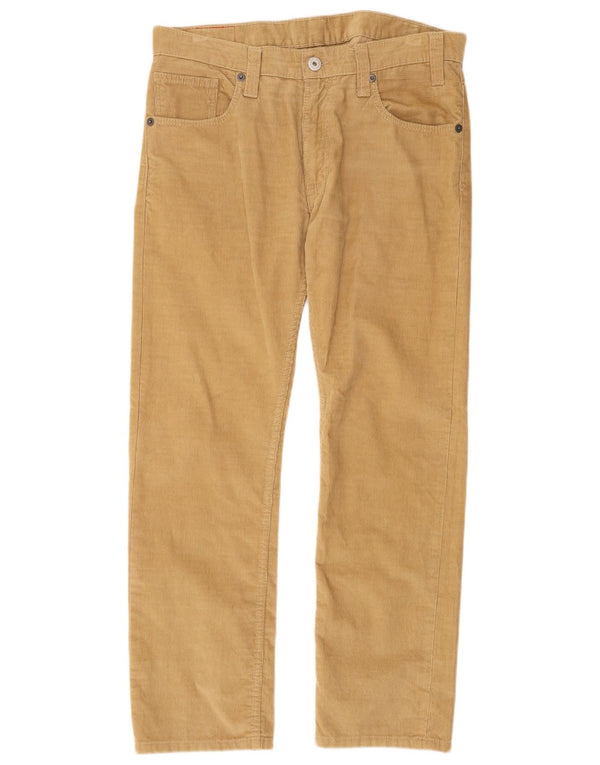 Męskie spodnie sztruksowe Levi's 504 Straight W36 L32 Beżowa bawełna