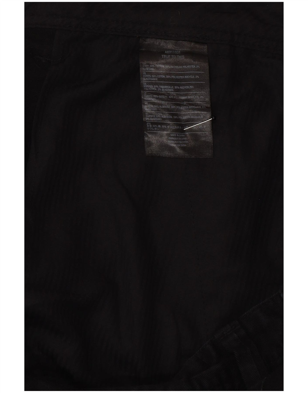 Męskie spodenki chino Volcom W40 XL, czarne, bawełniane