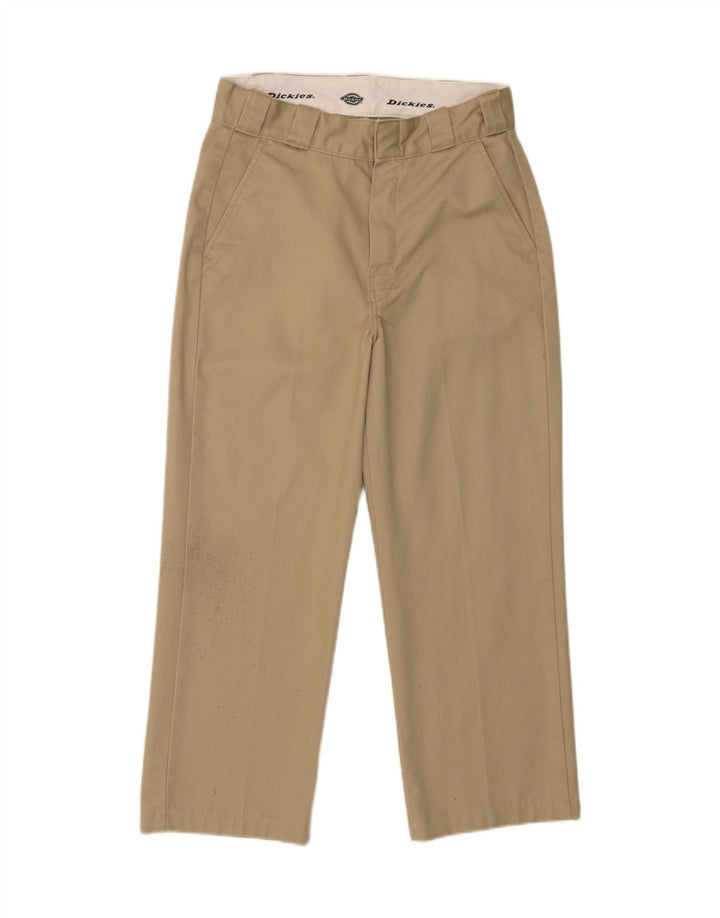 Męskie proste spodnie chino Dickies W28 L25 brązowy poliester
