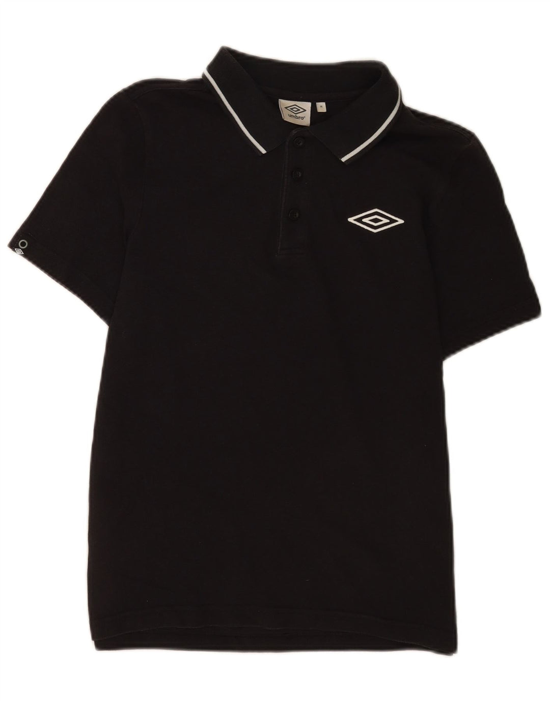Męska koszulka polo Umbro, średnia czarna, bawełniana