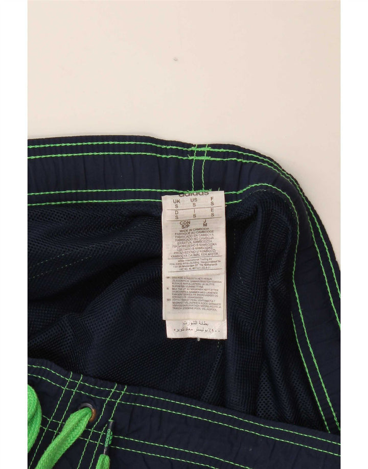 Męskie spodenki kąpielowe Adidas, małe, granatowe, poliestrowe