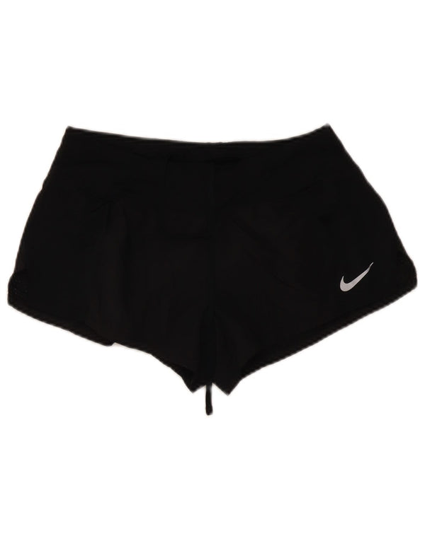 Damskie spodenki sportowe Nike Dri Fit UK 10, małe, czarne, poliestrowe