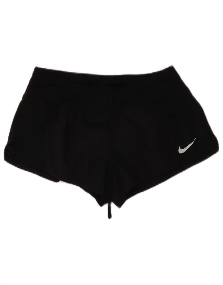 Damskie spodenki sportowe Nike Dri Fit UK 10, małe, czarne, poliestrowe