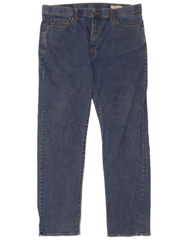 Męskie jeansy Marks & Spencer Regular Straight W38 L33 Niebieskie, bawełniane