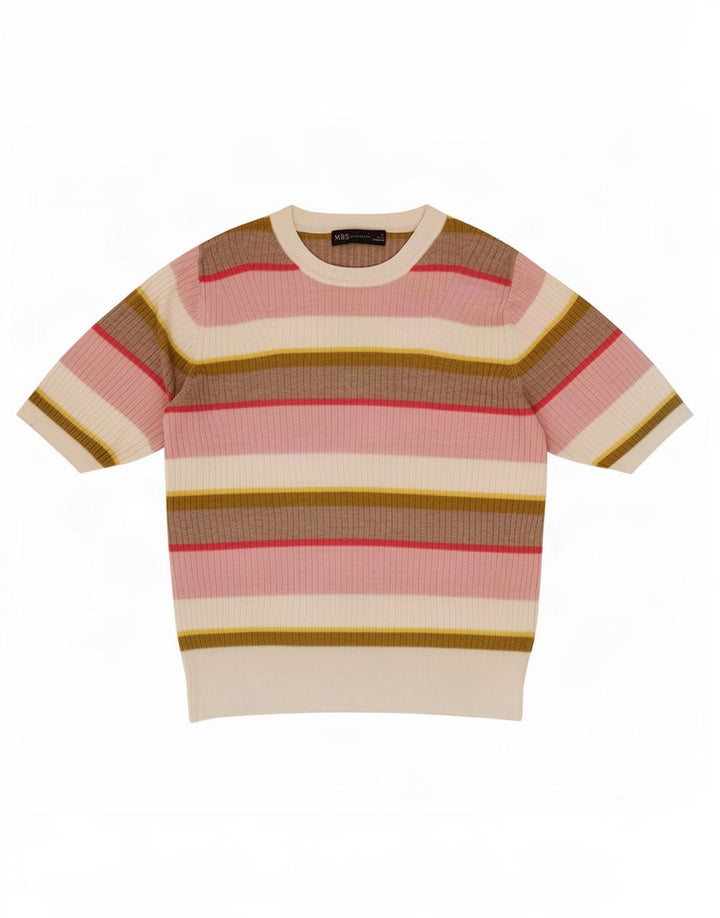 T-shirt damski Marks & Spencer UK 12, średnie, wielokolorowe paski