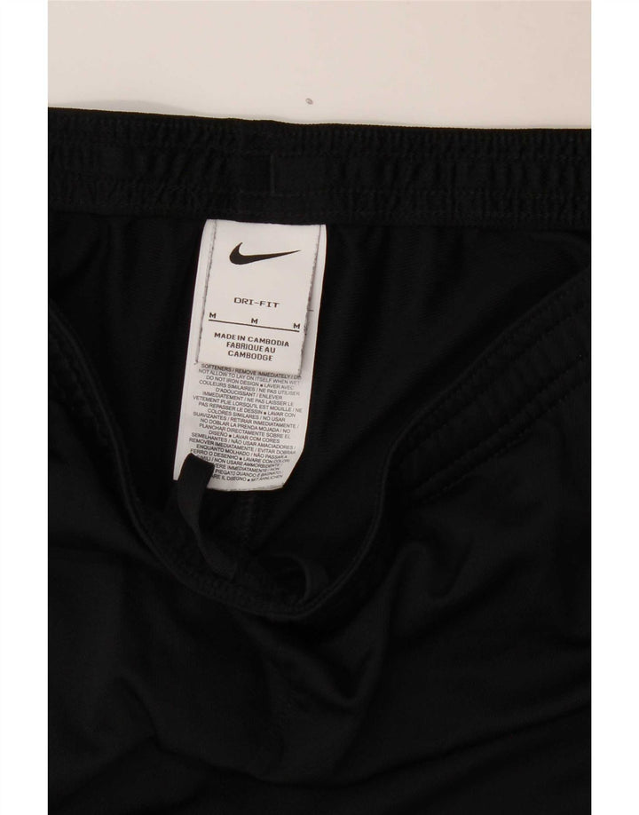 Męskie spodnie dresowe Nike Dri Fit, średnie czarne, poliestrowe, sportowe