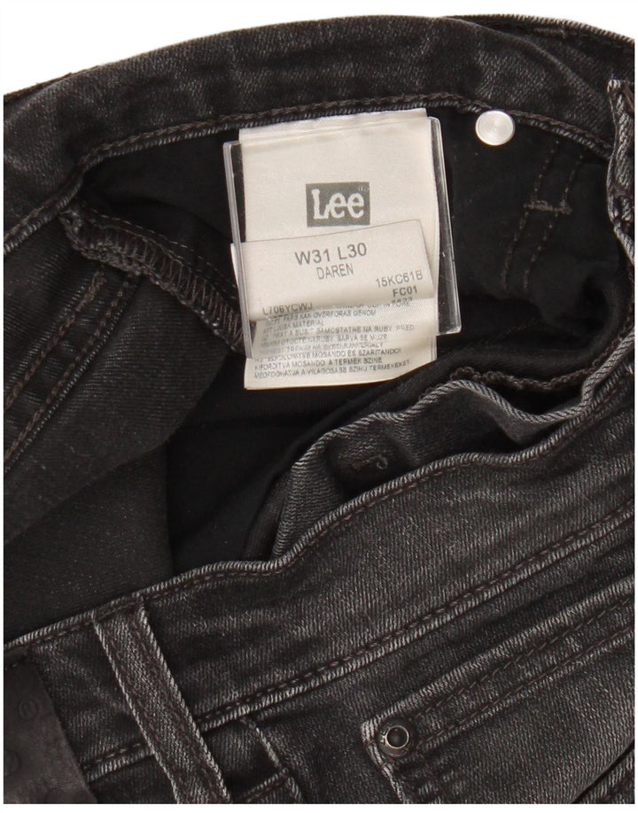 Męskie jeansy Lee Daren Straight W31 L30, szare, bawełniane