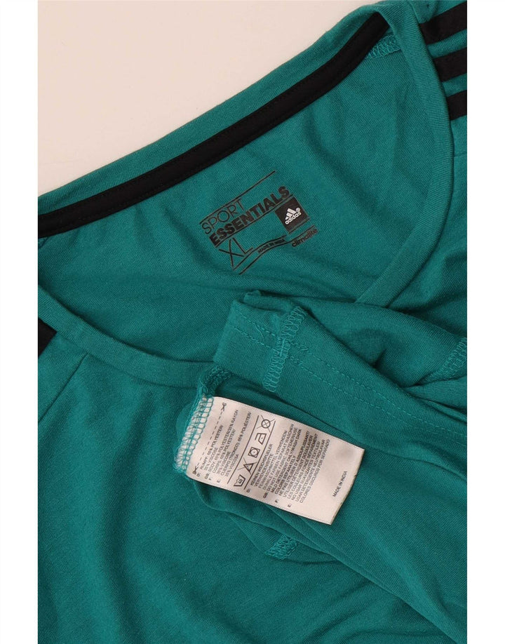 Adidas Męska koszulka Climalite Top XL Niebieski poliester