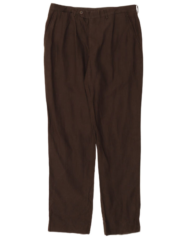 Spodnie damskie MASSIMO DUTTI Straight Chino EU 44 Large W34 L30 Brown