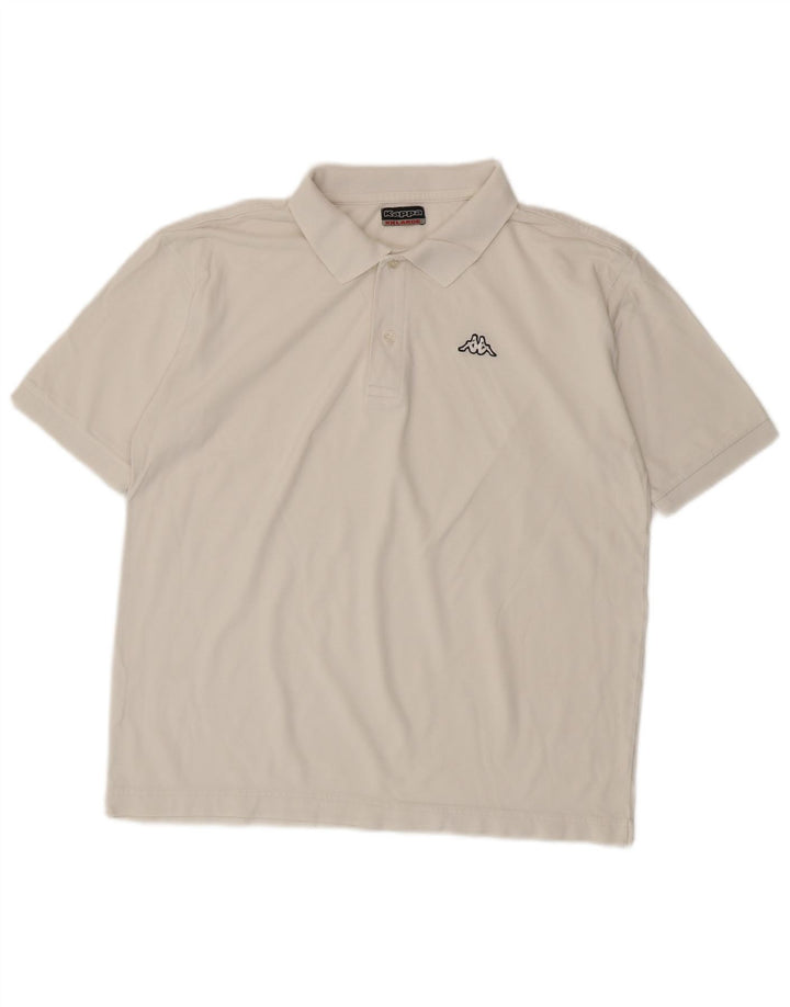 Męska koszulka polo Kappa 2XL biała