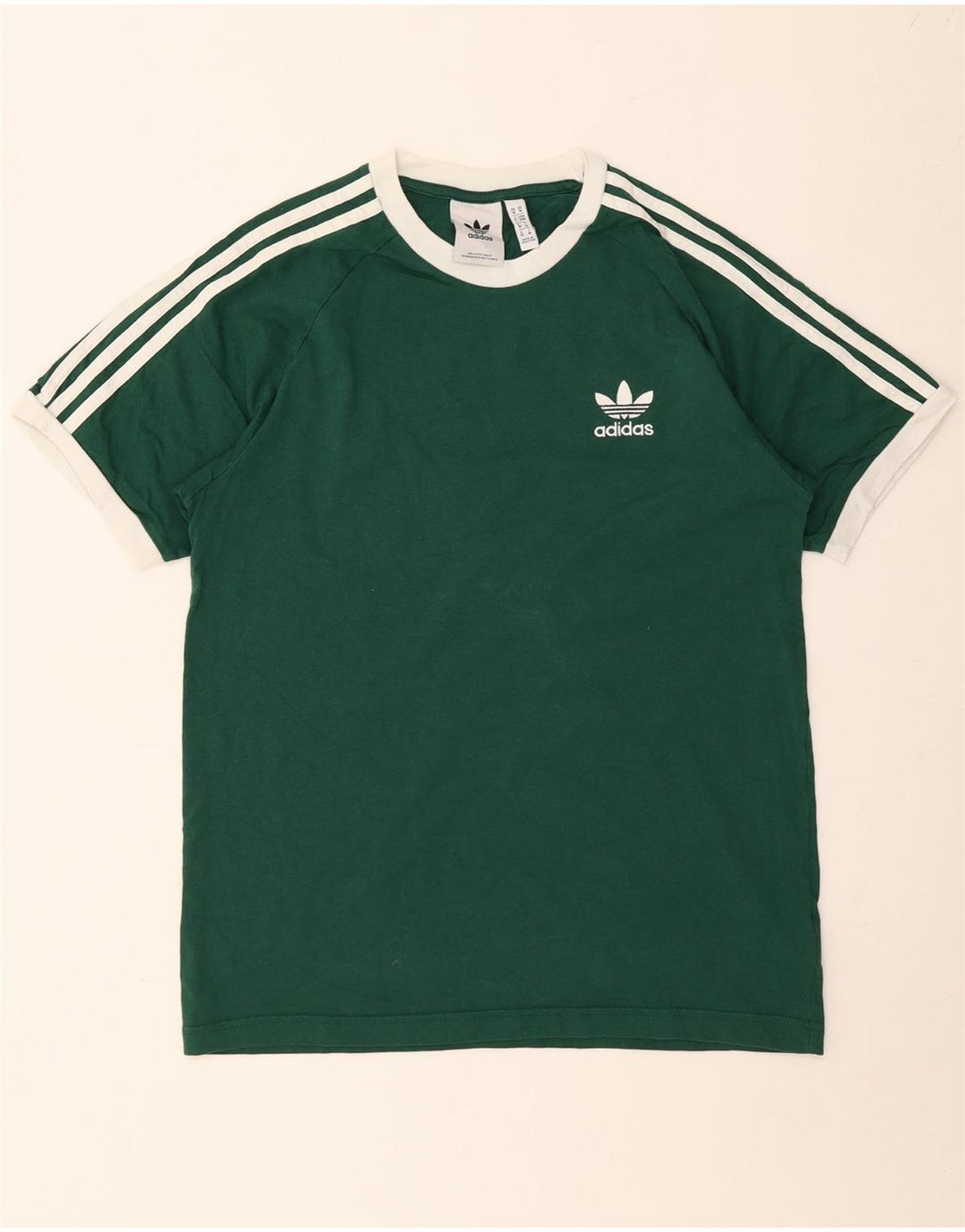 T-shirt męski ADIDAS Top, średnio zielony, bawełniany