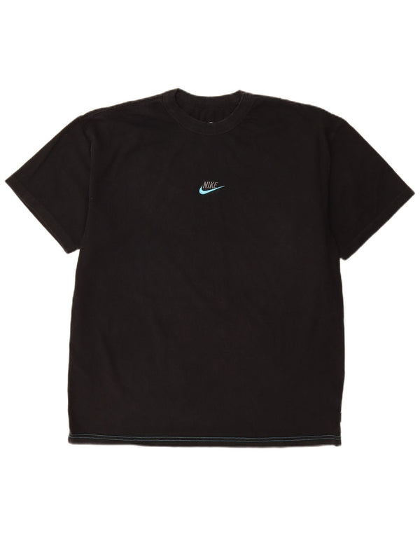 T-shirt męski Nike, średni czarny, bawełniany