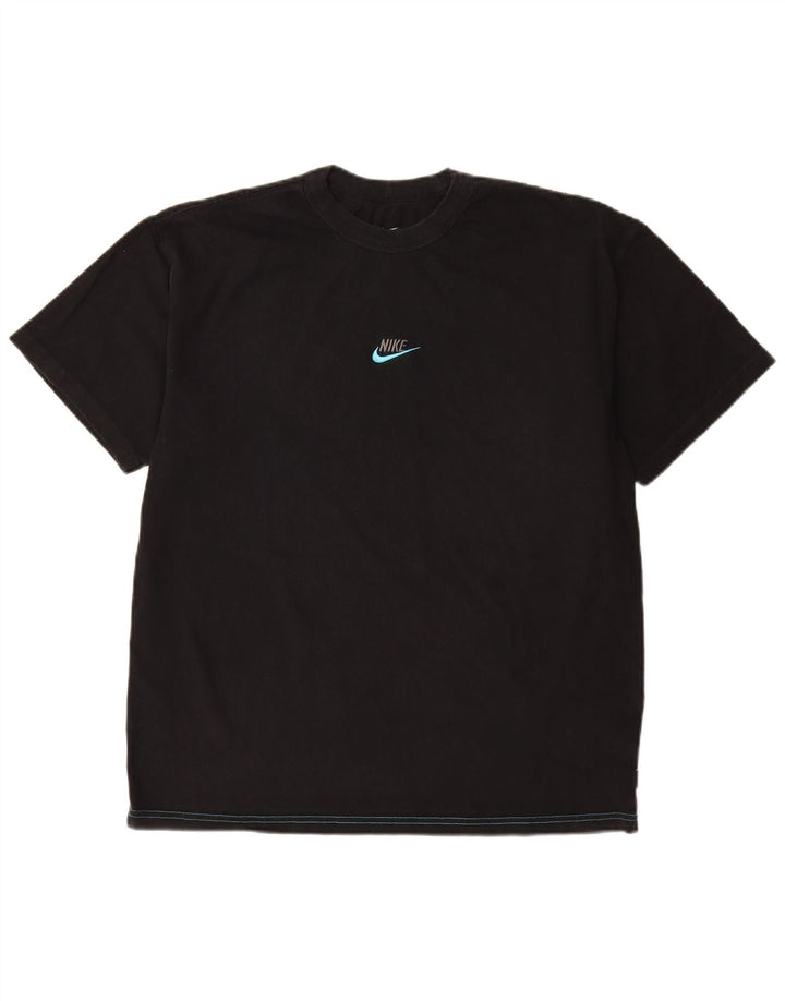 T-shirt męski Nike, średni czarny, bawełniany