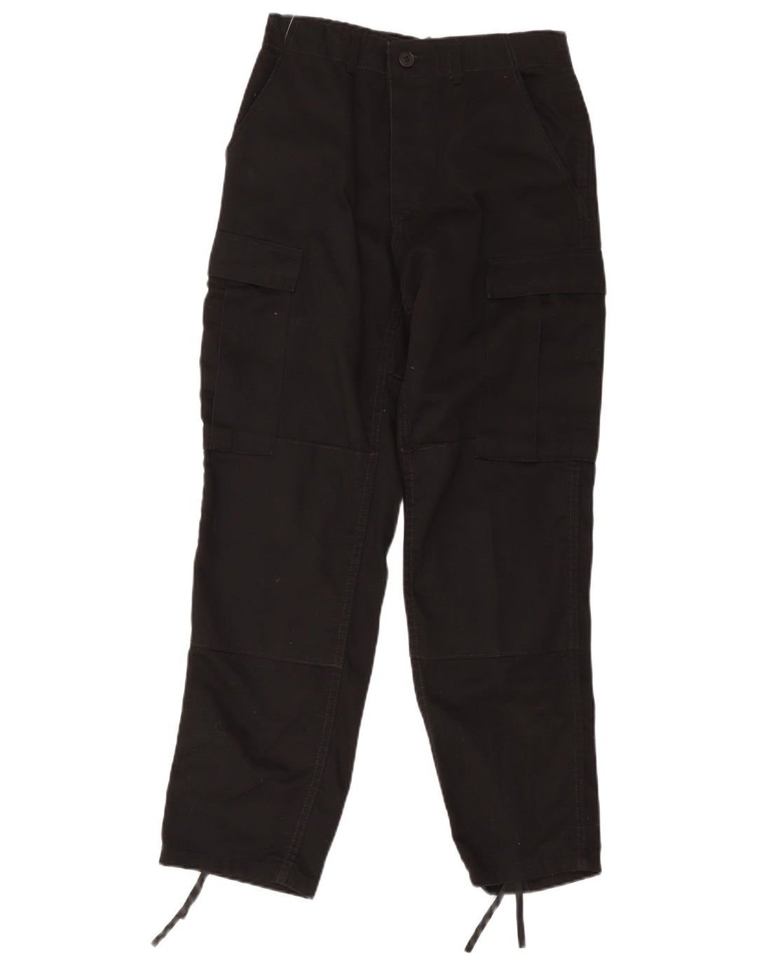 Damskie spodnie cargo w stylu vintage, małe W28 L30, czarne, bawełniane