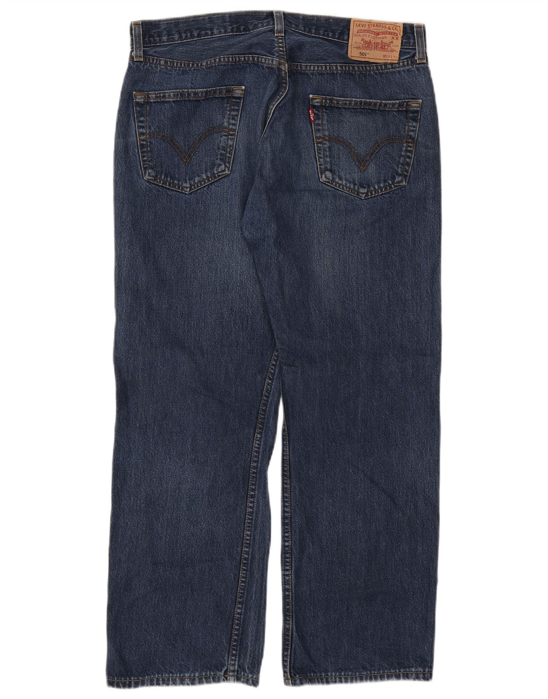 Męskie jeansy Levi's 501 Straight W36 L28 Niebieskie bawełniane
