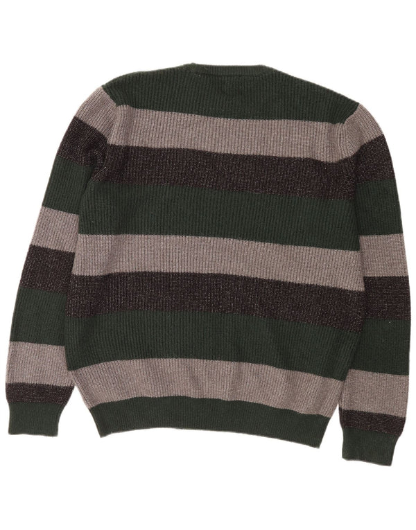 MARKS & SPENCER Męski sweter z okrągłym dekoltem XL, wielokolorowe paski