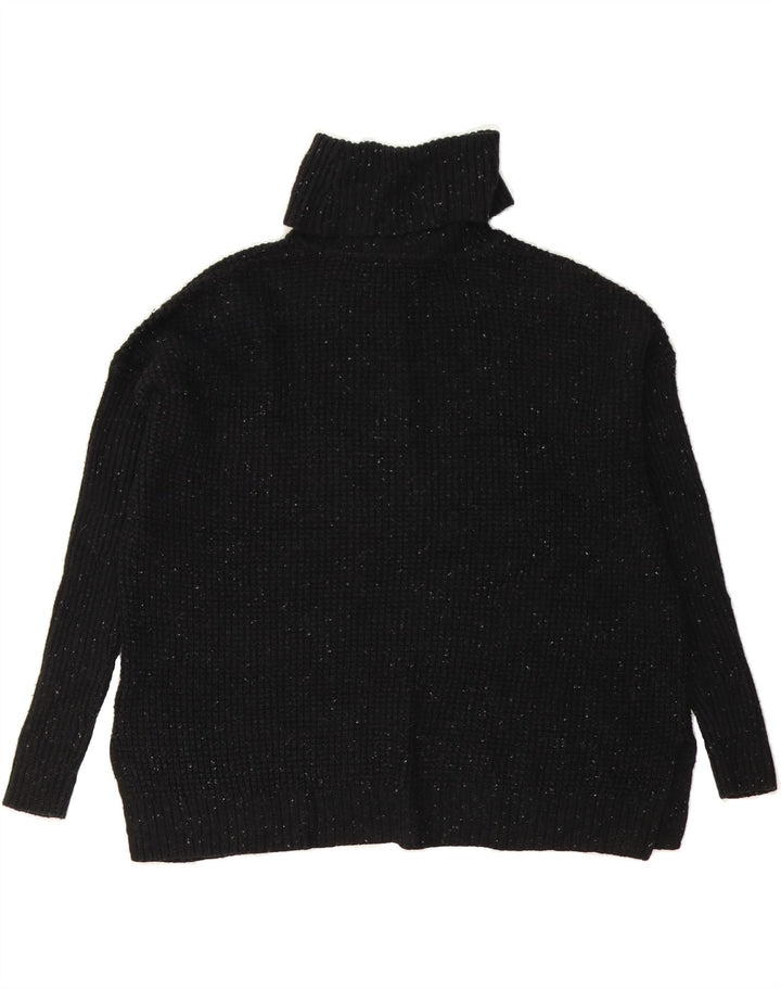 MICHAEL KORS Womens Roll Neck Jumper Sweater UK 10 Small Black Flecked Vintage Michael Kors and Second-Hand Michael Kors from Messina Hembry 