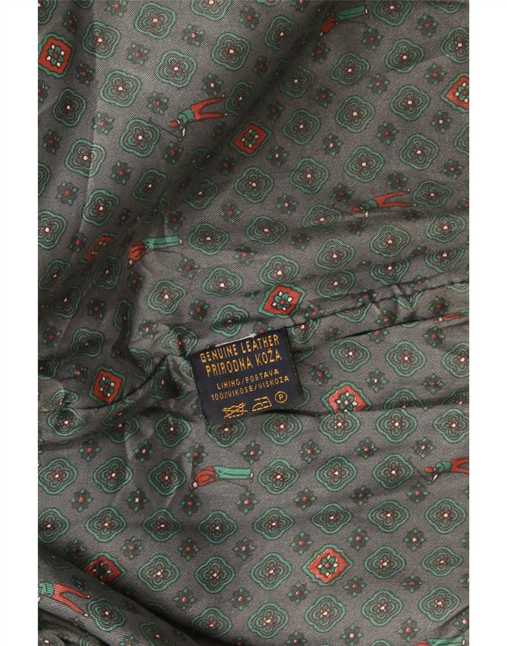 Vintage męska skórzana kurtka UK 42 XL czarna