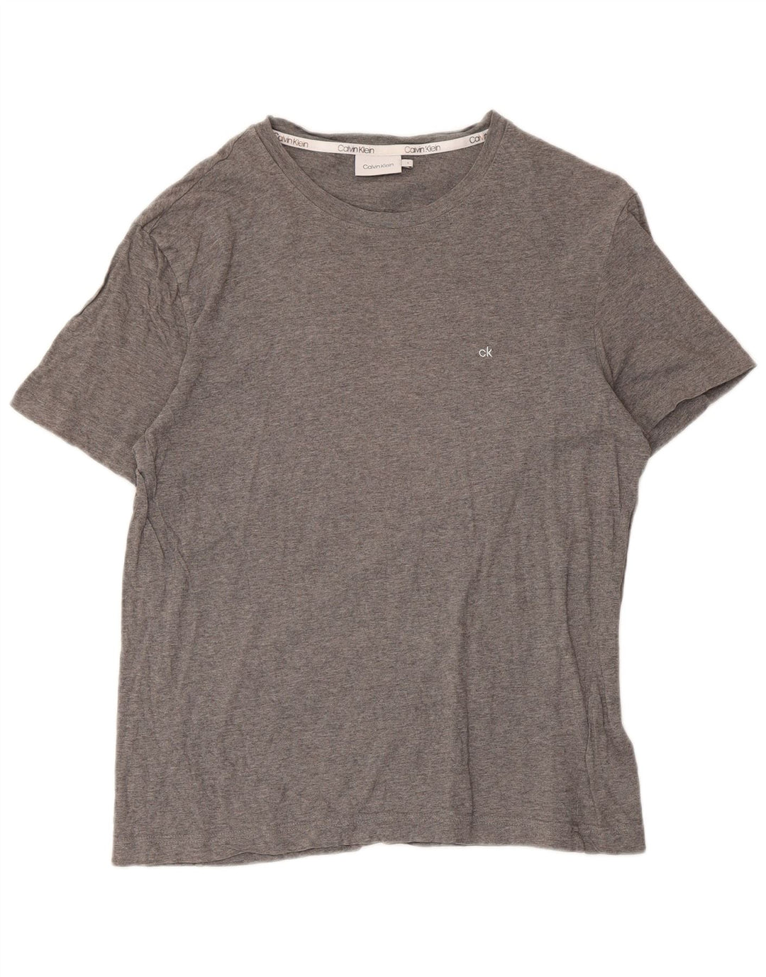 Męski T-shirt Calvin Klein, duży, szary, bawełniany