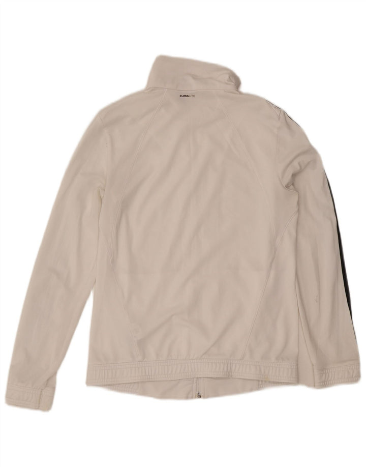 Damska kurtka dresowa Adidas Clima 365 UK 8/10, mała, biała, poliestrowa