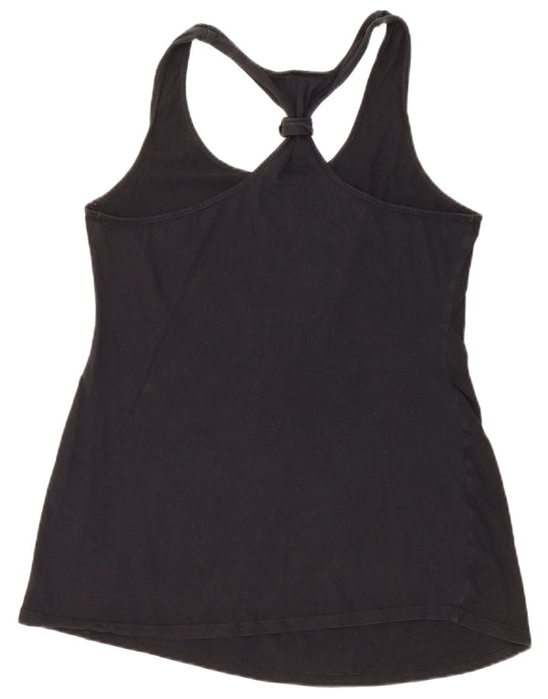 Damska kamizelka z grafiką VINTAGE UK 12, średnia czarna bawełna