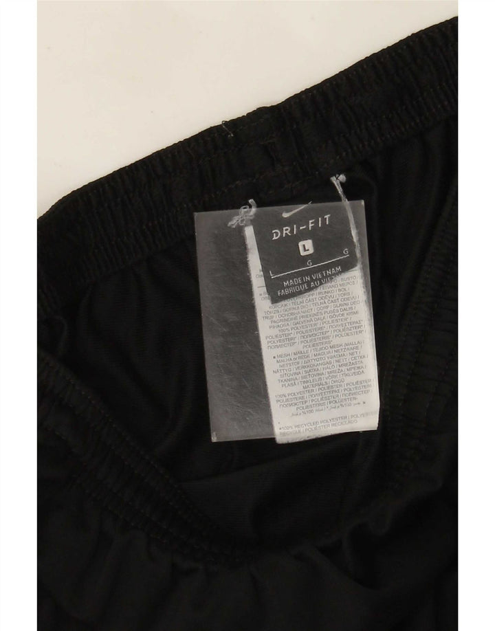 Męskie spodnie dresowe Nike Dri Fit, duże, czarne, poliestrowe