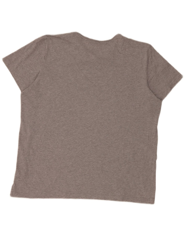 Męska koszulka graficzna Adidas Top 2XL Szara bawełna