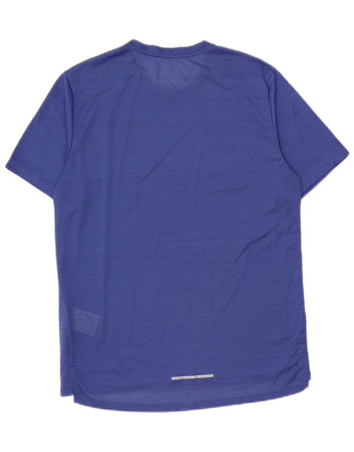 Męska koszulka Nike Dri Fit z poliestru w średnie niebieskie paski