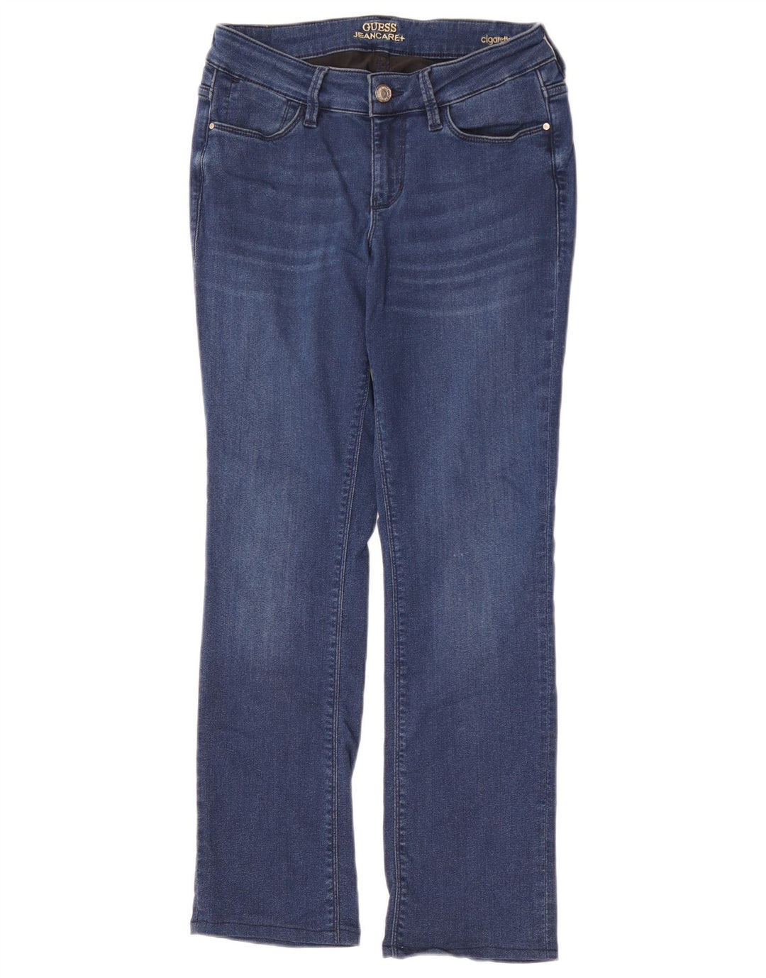 Guess Damskie Cigarette Slim Jeansy W29 L28 Niebieskie Bawełniane