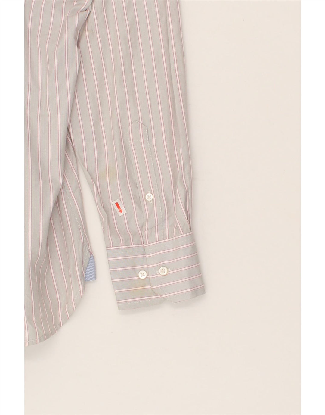 TOMMY HILFIGER Mens Coupe Ajustee Custom Fit Shirt Size 16 1/2  Large Grey Vintage Tommy Hilfiger and Second-Hand Tommy Hilfiger from Messina Hembry 