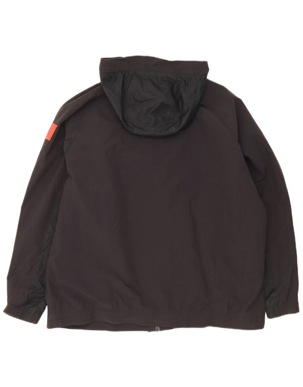 Męska kurtka wiatrówka z kapturem Nike UK 44 2XL Czarny Nylon