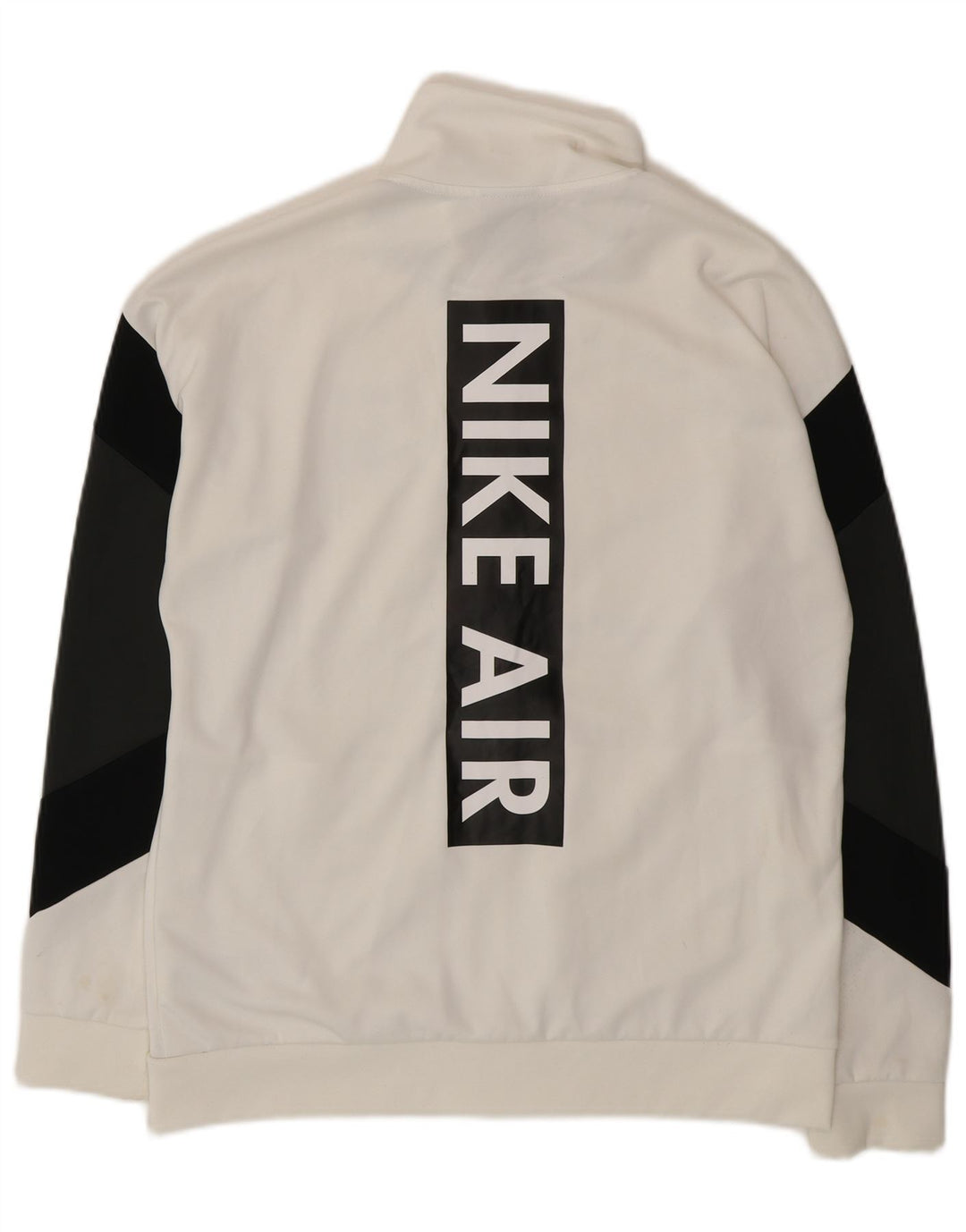 Męska kurtka dresowa Nike z grafiką, poliester w kolorze średniej bieli