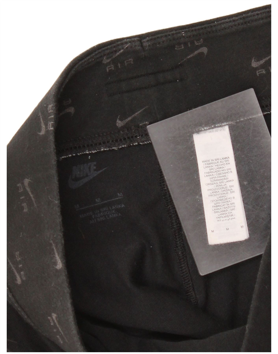 Damskie legginsy Nike Graphic UK 12, średnie czarne, bawełniane