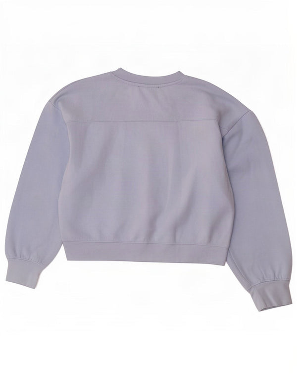 Damski sweter typu Crop Oversize Zara UK 10, mały, niebieski poliester